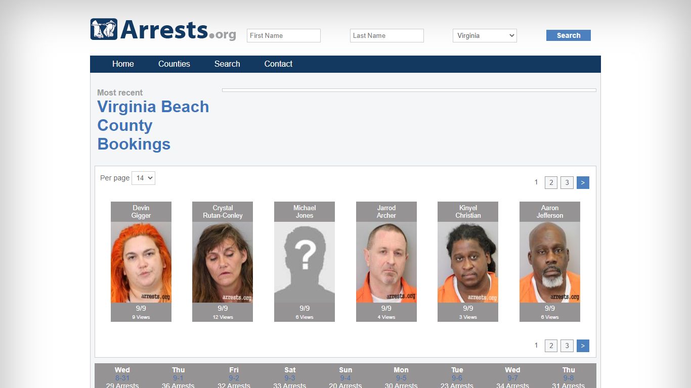 Virginia Beach County Arrests and Inmate Search